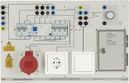 Wiring installation board: Distribution box (consumer unit) with protective circuits, earth leakage circuit breakers, type B RCDs