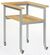 Media trolley for overhead projector                                            