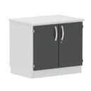 Side-cabinet with 1 shelf, 2 doors, 841x600x738 mm with cover board