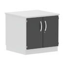 Side cabinet with recessed trays and cover, 841x600x740 mm