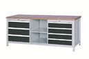 SybaWork workbench, 2000x750x859, 3+4 drawers, multiplex table top, 40 mm