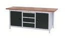 SybaWork workbench, 2000x750x859, 3 drawers, 2 doors, multiplex table top, 40 mm