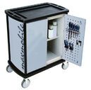 Mobile SybaWork tool and assembly trolley, 2 hinged doors, 780x580x940 mm
