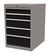 SybaWork chest of drawers, 555x736x819, 5 drawers with central lock