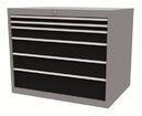 SybaWork chest of drawers, 1005x736x819, 6 drawers with central lock            