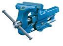 Parallel vice with rigid tubing jaws, width 120 mm
