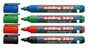 Refillable marker pens for flipcharts, pack of 4 (blue, green, red, black)