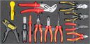 VDE tool set 1, pliers set (12 pieces), inlay size 300x600 mm