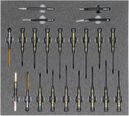 ESD/Electronic tool set 1, screwdriver set (22 parts), inlay size 500x450