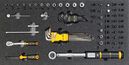 Automotive tool set 6, 1/4" socket insert set (71 parts), inlay size 300 x 600mm