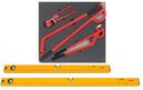 Refrigeration tool set 7, levels and bending pliers set (5 parts) inlay size 500x450