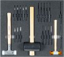 Metalworking tool set 3, punch tools (22 tools), inlay size 450x500 mm