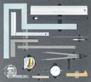 Metalworking tool set 8, measuring tools II (14 tools), inlay size 450 x 500 mm