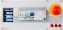 SybaNet power supply panel 4.0, 230 V/50 Hz, 3 levels of switching, type B RCD, 3-ph.protection switch, emergency off switch, 54 PU