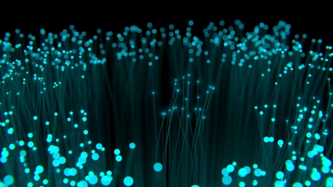 Training fibre-optic communication with real cables